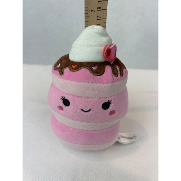 Squishmallows Shelly Strawberry Pancake Pink & White 6" Plush - Picture 9 of 9